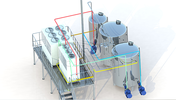 冰水系統(tǒng)示意圖