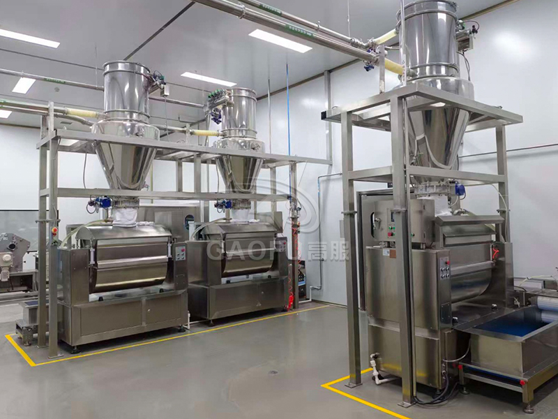 預(yù)拌粉、裹粉供料系統(tǒng)客戶現(xiàn)場